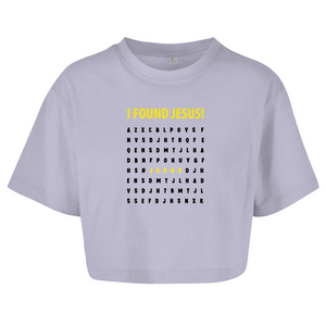 Damen Oversize Crop Top i found jesus