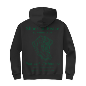 Herren Zipper Hoodie run with endurance hebrews 12:1