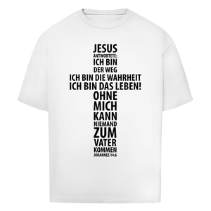 Oversize T-Shirt jesus: ich bin das leben johannes 14:6