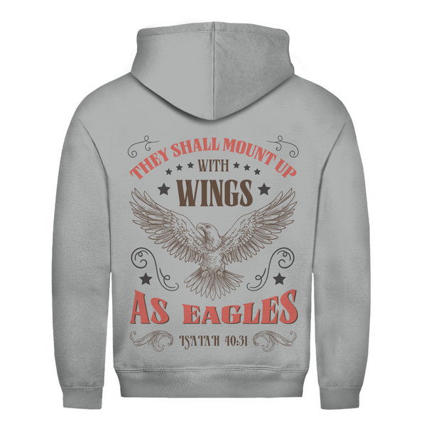 Herren Hoodie mount up with wings isaiah 40:31