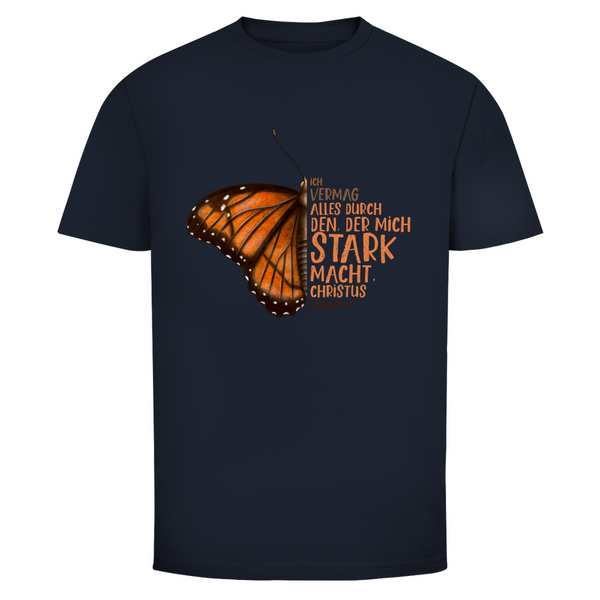 Herren T-Shirt der mich stark macht schmetterling