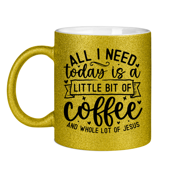 Glitzertasse coffee and whole lot of jesus