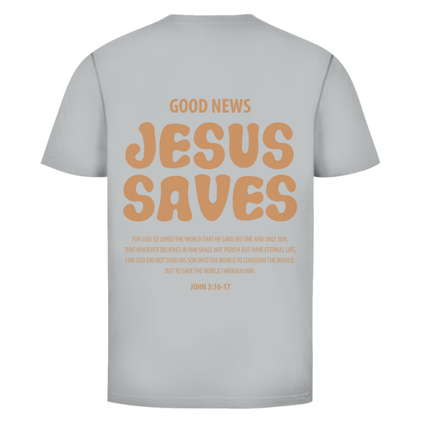 Herren T-Shirt jesus saves john 3:16-17