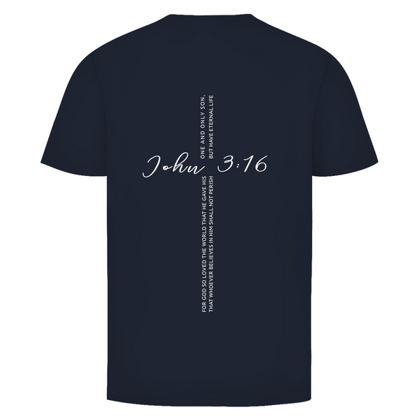 Herren T-Shirt for god so loved the world john 3:16