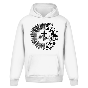 Oversize Hoodie Ohne Kordel blessed