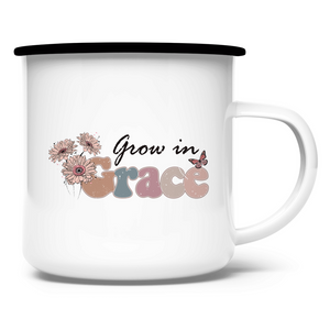 Emaille Tasse grow in grace