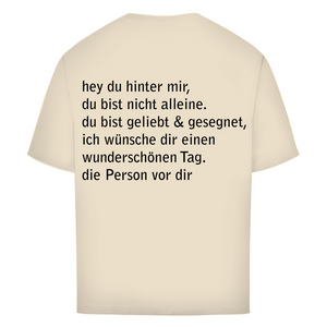 Oversize T-Shirt hey du hinter mir