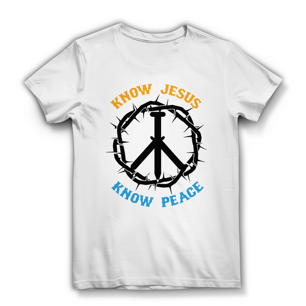 Damen Bio T-Shirt know jesus know peace