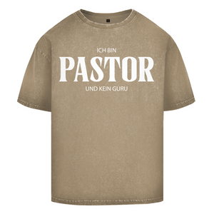 Oversize Washed T-Shirt ich bin pastor
