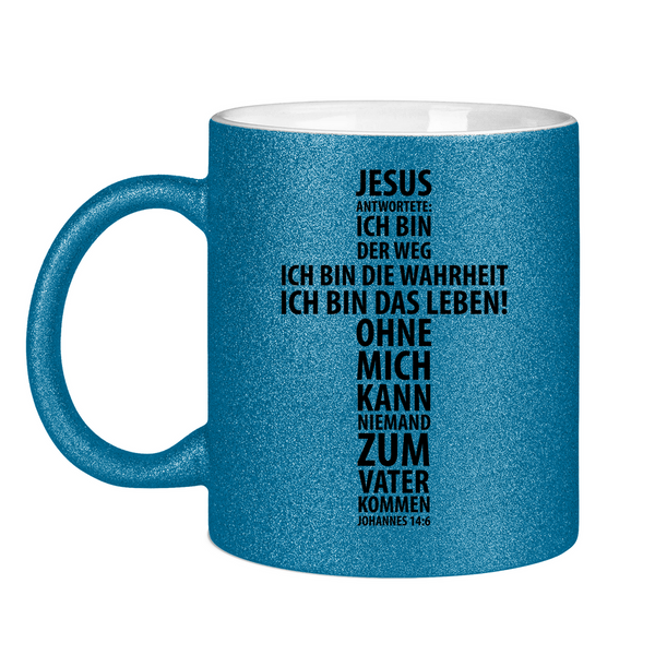 Glitzertasse jesus antwortete