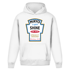 Oversize Hoodie Ohne Kordel mayo light shine matthew 5:16