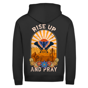 Zipper Hoodie rise up and pray