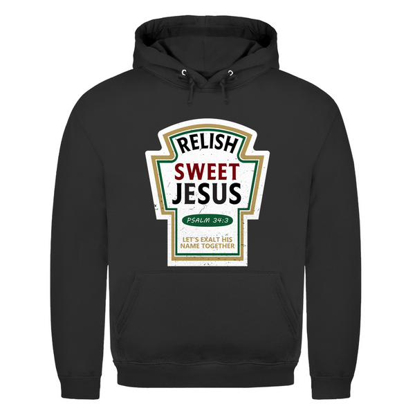 Herren Hoodie relish sweet jesus psalm 34:3