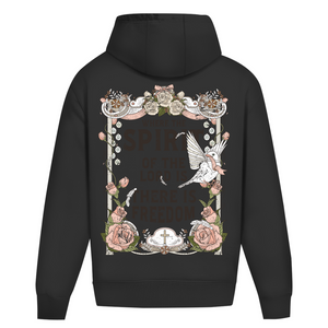 Oversize Hoodie Ohne Kordel where the spirit of the lord