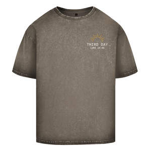 Oversize Washed T-Shirt third day luke 24:46