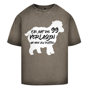 Oversize Washed T-Shirt er hat die 99 verlassen