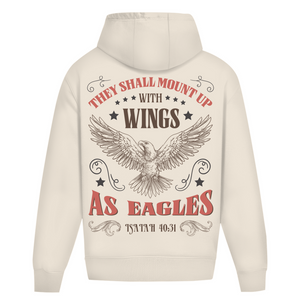 Oversize Hoodie Ohne Kordel mount up with wings isaiah 40:31