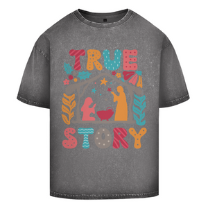 Oversize Washed T-Shirt true store weihnachten