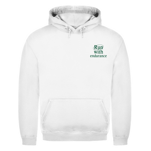 Herren Hoodie run with endurance hebrews 12:1