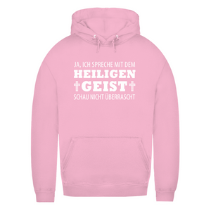 Damen Hoodie ich spreche mit dem heiligen geist