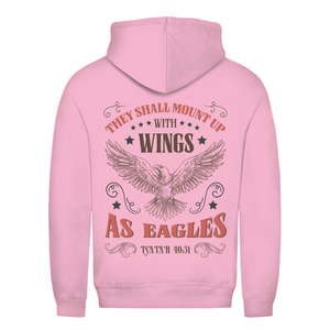 Damen Hoodie mount up with wings isaiah 40:31
