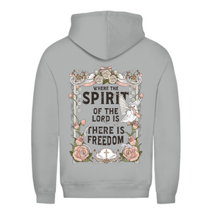 Damen Hoodie where the spirit of the lord