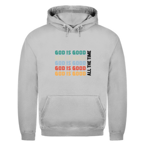 Herren Hoodie god is good retro