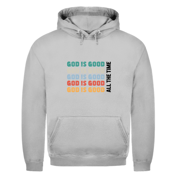 Herren Hoodie god is good retro