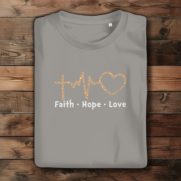 Damen Bio T-Shirt faith hope love