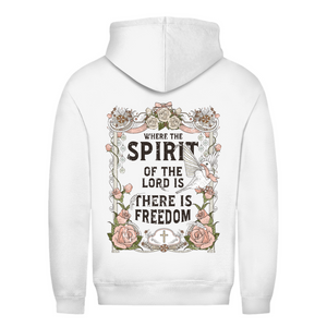 Damen Hoodie where the spirit of the lord