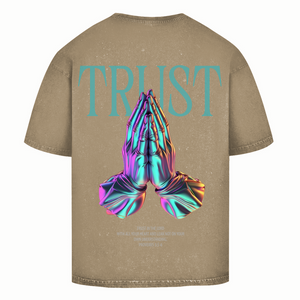 Oversize Washed T-Shirt trust in the lord proverbs 3:5-6