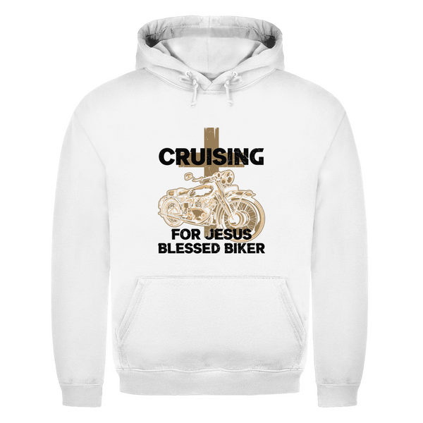 Herren Hoodie cruising for jesus blessed biker