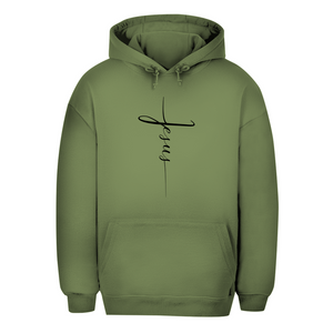 Unisex Oversize Hoodie jesus kreuz