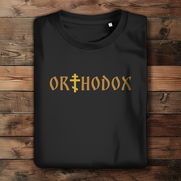 Damen Bio T-Shirt orthodox kreuz