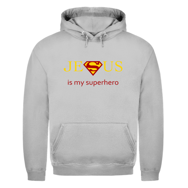 Herren Hoodie jesus is my superhero