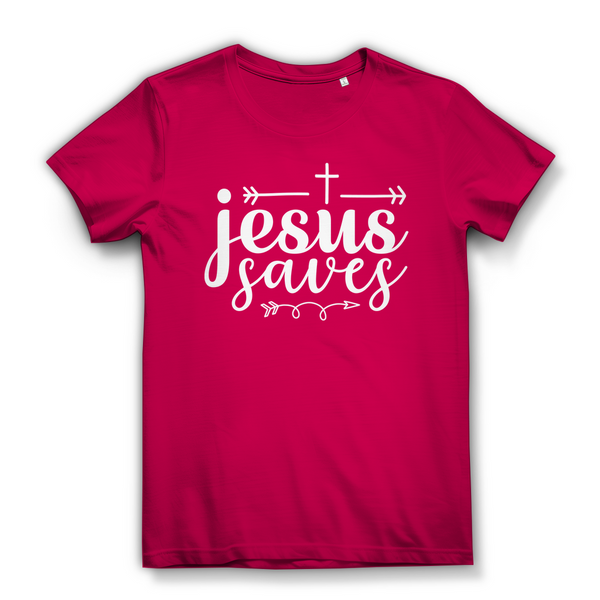 Damen Premium Bio T-Shirt jesus saves