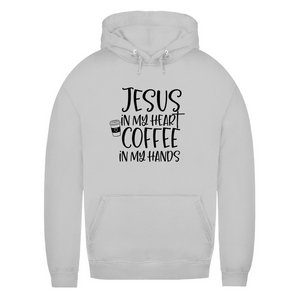 Damen Hoodie jesus in my heart coffee in my hands