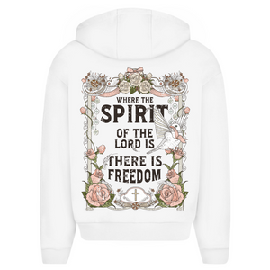 Oversize Zipper Hoodie where the spirit of the lord