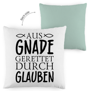 Kopfkissen zweifarbig aus gnade gerettet