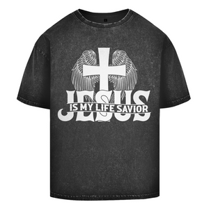 Oversize Washed T-Shirt jesus is my life savior