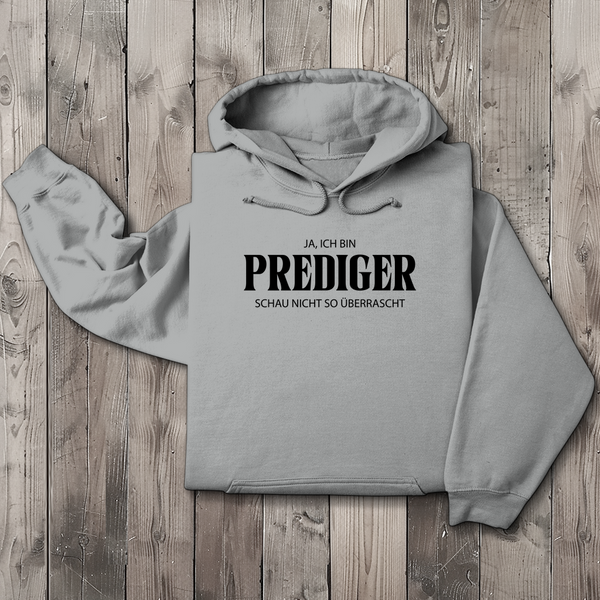 Herren Hoodie ja ich bin prediger