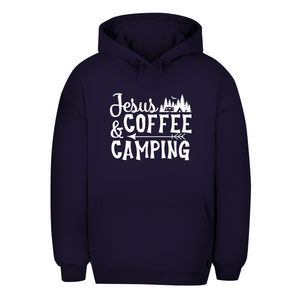 Unisex Oversize Hoodie jesus coffee camping