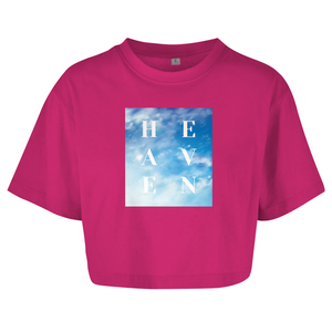Damen Oversize Crop Top heaven