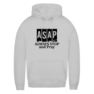 Damen Hoodie always stop and pray