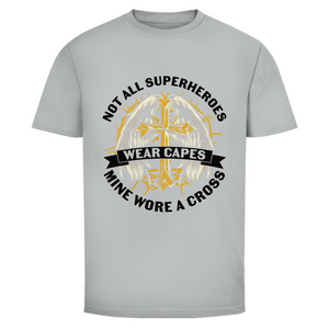 Herren T-Shirt mine superheroes wore cross