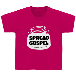 Kinder T-Shirt spread gospel mark 16:15