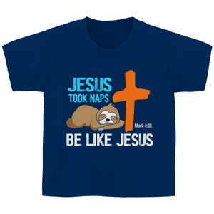 Kinder T-Shirt jesus took naps mark 4:38