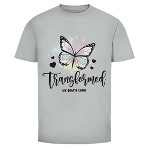 Herren T-Shirt transformed by gods love