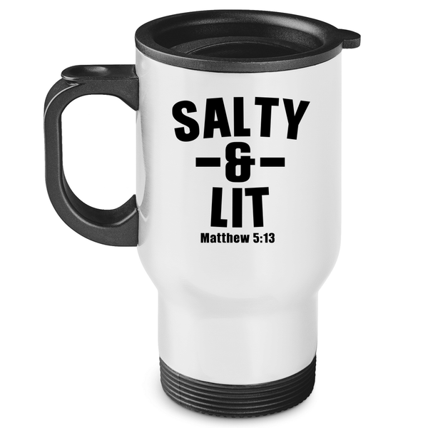 Edelstahl-Thermobecher salty and lit matthew 5:13