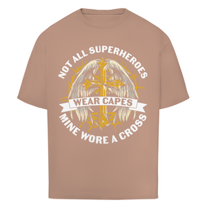 Oversize T-Shirt mine superheroes wore cross